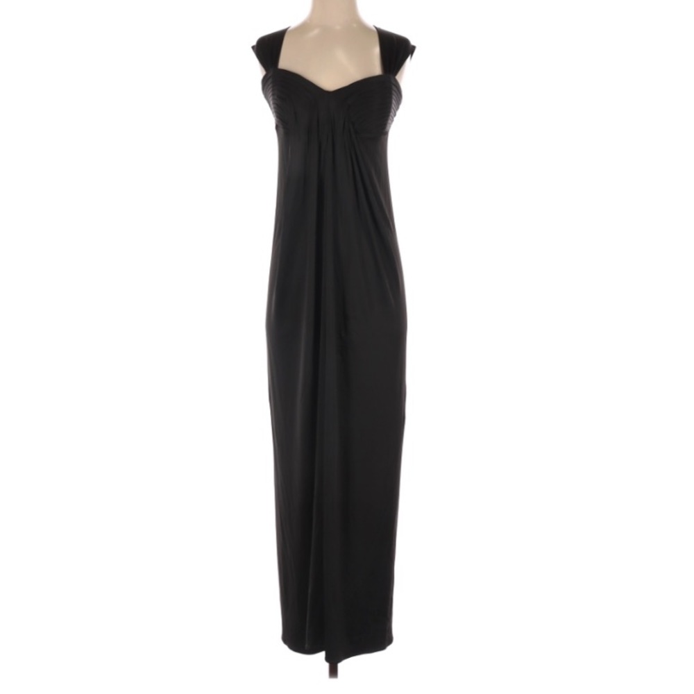 BCBGMaxAzria black long cocktail dress